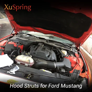 

For Ford Mustang 2015 2016 2017 2018 Car Bonnet Hood Cover Hydraulic Rod Strut Bars Spring Shock Lifting Bracket Styling