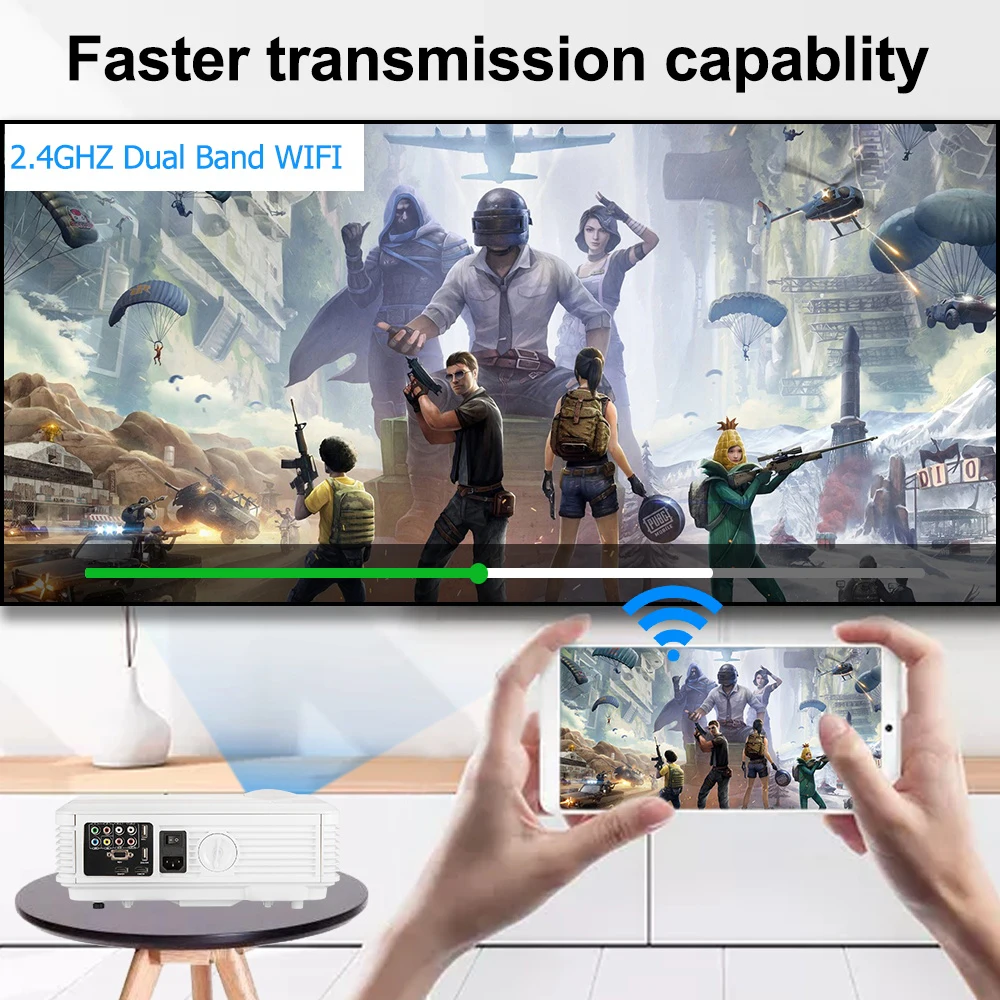 CAIWEI A7/A7AB Android проектор 1080p Full Hd Домашний кинотеатр светодиодный для поддержки 4k