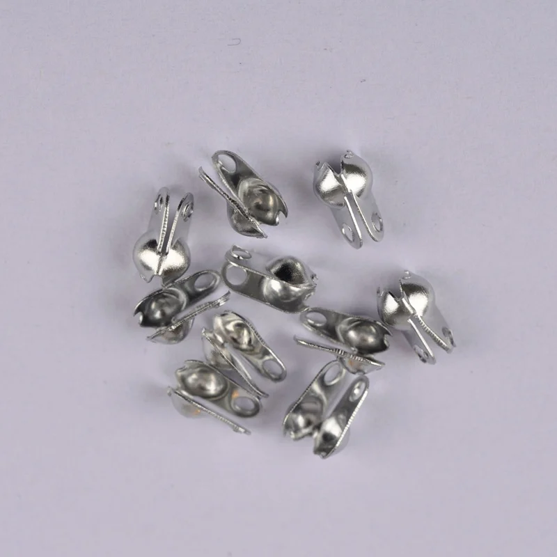 2000 шт крепежные зажимы шаровая цепь концевые колпачки цепи из ожерелья с