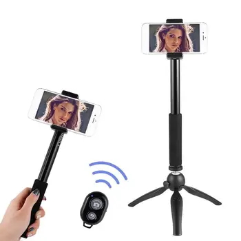 

Tabletop Selfie Stick Monopod with Remote & Tripod Stand for iPhone and Android, for iPad, for Cell Phone & Tablets