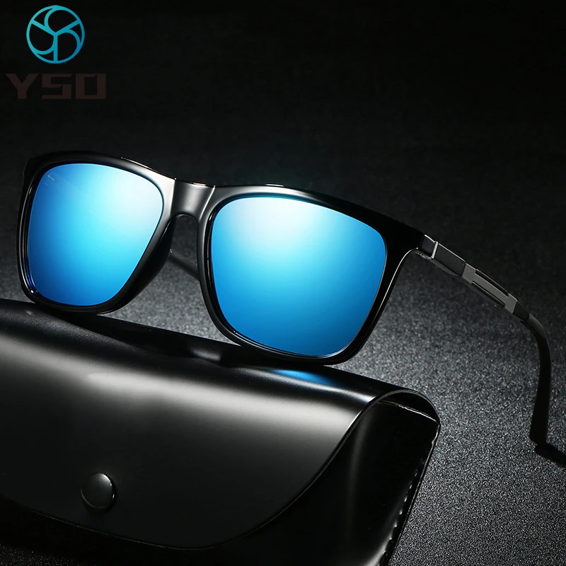 

YSO 2020 Men/Women Sunglasses Polarized UV Protection Goggles Brand Blue Lens Glasses For Car Driving Driver Sunglasses 547
