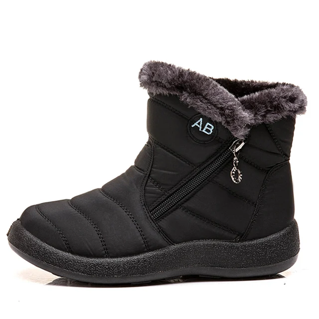 Botas de nieve impermeables para mujer, botines cálidos de felpa, 35-44  talla gr | eBay