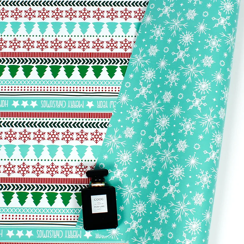 Рождественский подарок оберточная бумага с покрытием нежная сетка серия ...