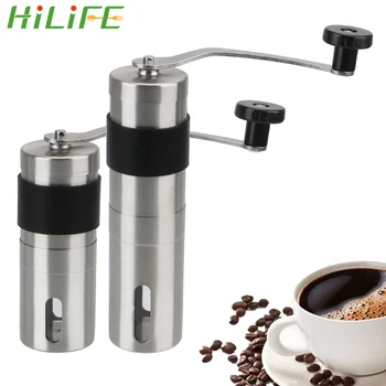 

HILIFE Kitchen Tool Household Useful Tool Hand Manual Handmade Coffee Bean Burr Grinders Mill Stainless Steel Coffee Grinder