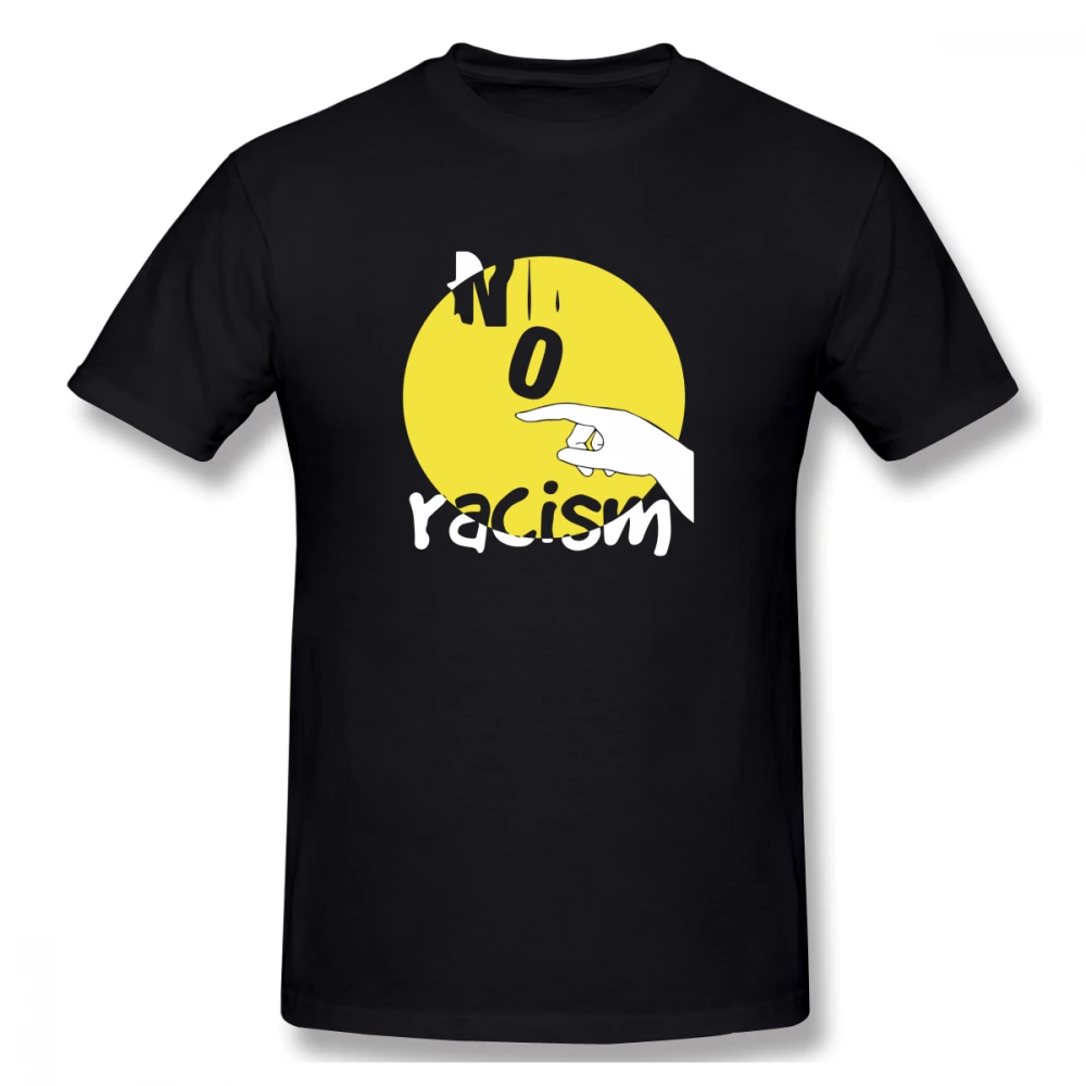 

2019 Men's Basic Short Sleeve T-Shirt 3D Print t shirt Say No To Racism Prejudice I Have A Dream Cotton Funny T-shirt