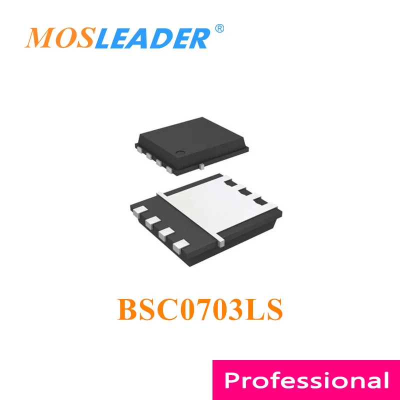 

Mosleader BSC0703LS DFN5X6 100PCS 500PCS 1000PCS BSC0703 QFN8 60V 64A N-Channel Chinese High quality Mosfets