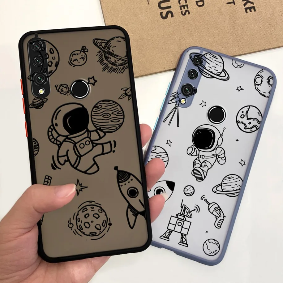 Чехол-накладка для Huawei Y9 Y9Prime 2019 с изображением космонавта лаванды подсолнуха