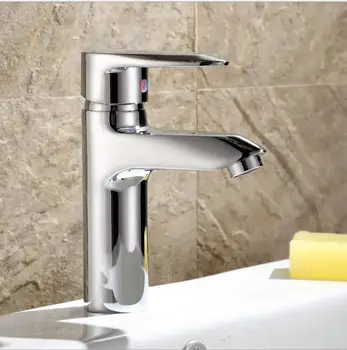

Copper wash basin faucet wholesale basin hot and cold faucet single hole