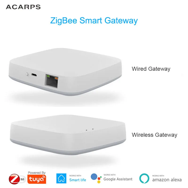 Zigbee Inteligente Gateway Hub Casa Inteligente Bridging Vida Inteligente App sem Fio com Fio de Casa Inteligente Gateway com Alexa Casa do Google
