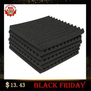 

24 pcs Soundproofing Foam Studio Acoustic Panels Studio Foam Wedges 1 X 12 X 12 inch Soundproof Absorption Treatment Panel