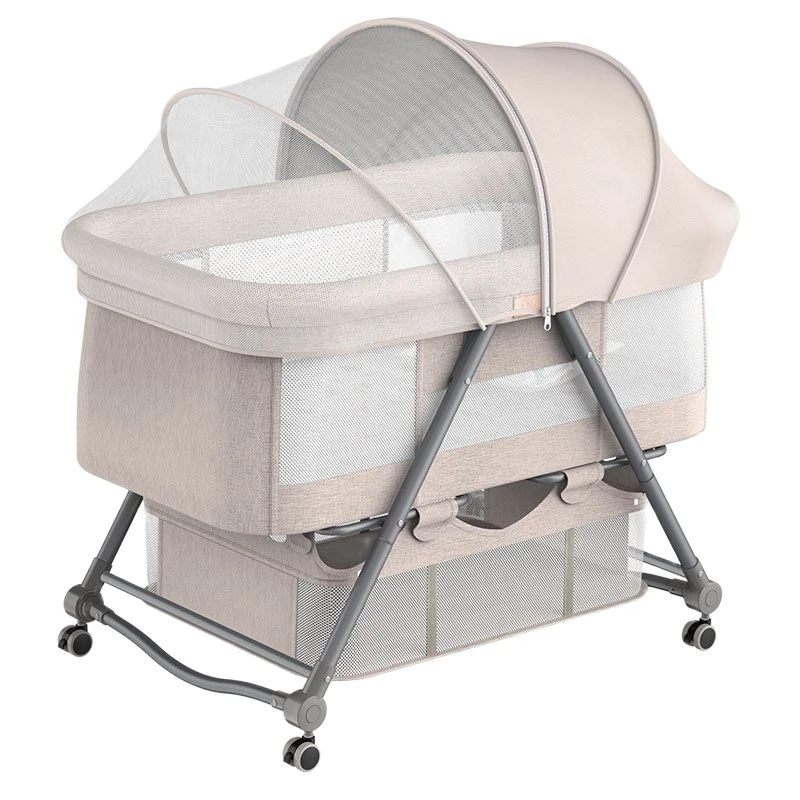 Pasgeboren Cradle Draagbare Wieg Opvouwbare Grote Bed Baby Wieg Kan Worden Gesplitst Gratis Installatie Bed|Babybedje| -