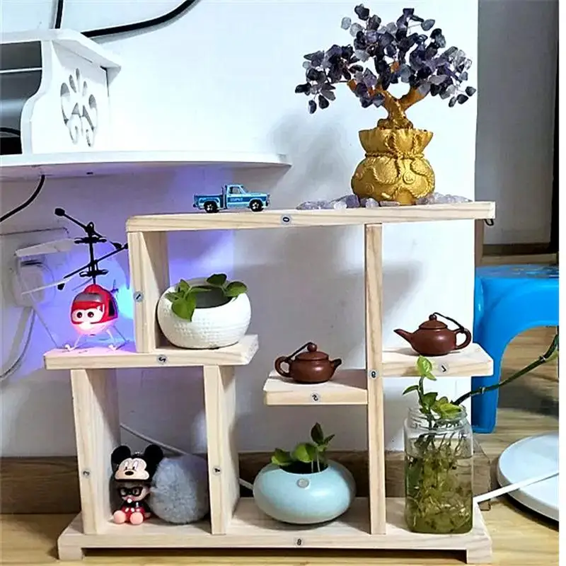 Version E Repisa Mueble Para деревянная лестница деревянные полки для Estanteria Plantas напольная стойка Stojak Na Kwiaty Цветочная полка для растений - Цвет: Version E
