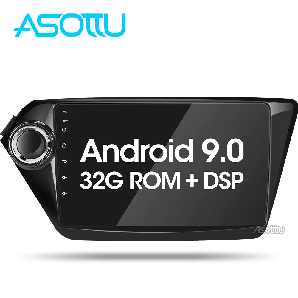 Asottu KI301 с dsp android 9 0 автомобильный dvd для Kia k2 RIO 2010 2011 2012 2013 2014 2015 Автомобильный rdio gps