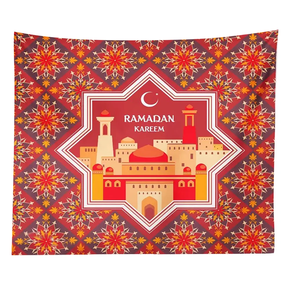 Lychee DIY 95 см x 73 см Мусульманский священный месяц картина настенный гобелен полиэфирное одеяло художественный Настенный Ковер домашний декоративный гобелен - Цвет: 3
