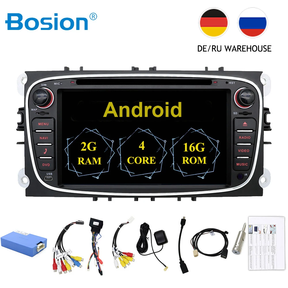 

2 din android 9.0 car radio dvd GPS Player for Ford/Focus 2/Mondeo/Galaxy/S C-max WIFI bluetooth car stereo multimedia player