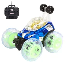 360 ° спиннинг и переворачивается с цветной вспышкой и музыкой для детей игрушка на радиоуправлении грузовик игрушки для детей Радиоуправляемый автомобиль подарочные игрушки