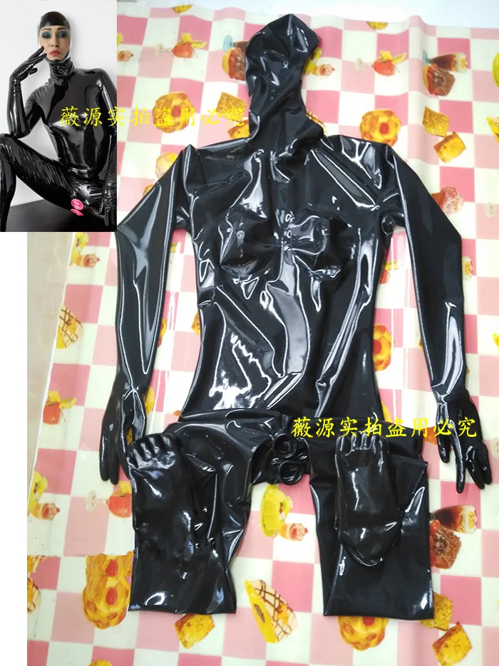 Face-Entry-Black-Mens-Latex-Full-Body-Hood-Catsuit-3d-Breast-Tight-Bodysuits-with-Penis-Sheath-Anal-Condom-2