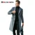 over the knee long men's fashion slim wool coat luxury business gentleman Pea Coat Male Trench Coat Overcoat 7