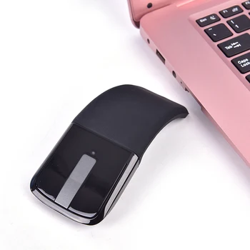 

1pc Portable Foldable Ultra-thin Arc Touch Wireless Mouse for PC Notebook Computer Home Office Use 2.4GHz Optical Mouse