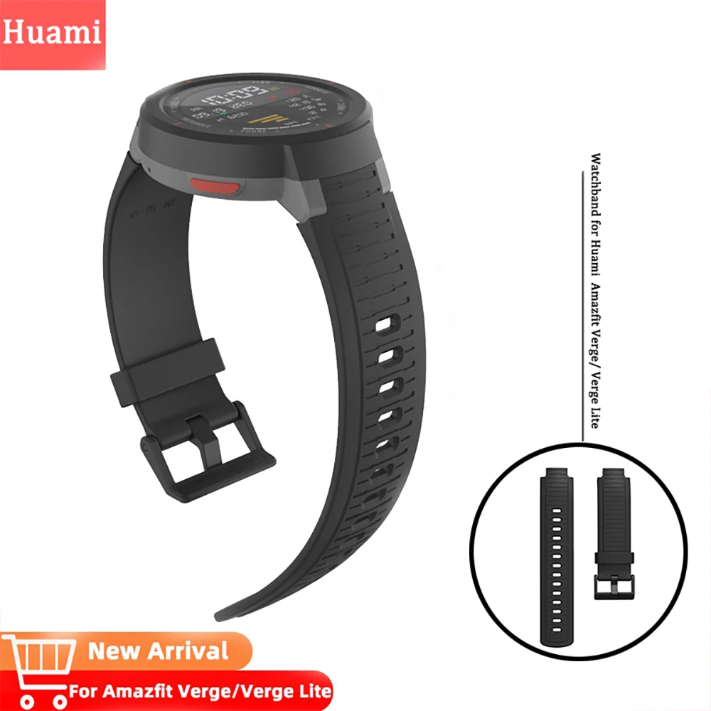 

Watchband for Huami Amazfit Verge wristband repalcement bracelet watch band for Verge Lite watch soft Silicone strap accessories