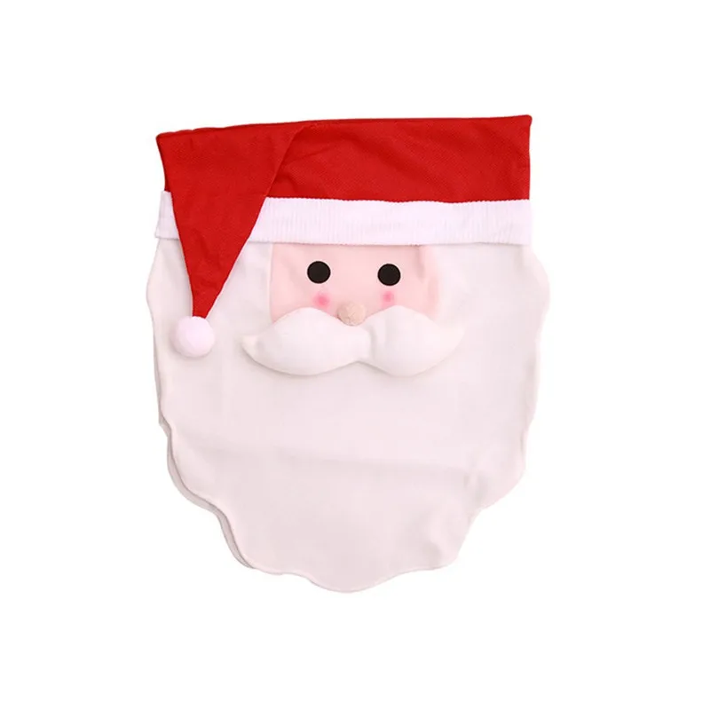New Christmas Decoration Chair Set Old Man Snowman Restaurant Scene Dress Up Holiday Chair Cover Christmas Supplies