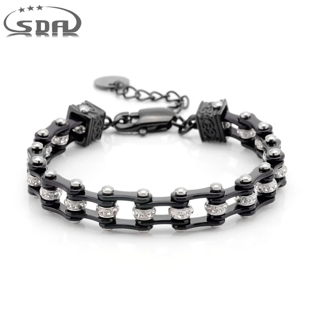 SDA  Engrave Name Adjustable Women  Bracelet 16~22CM Crystal Cute Female Statement  Jewelry