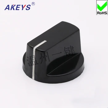 

6PCS KN-6 Excellent Bakelite Knob Copper Core Band Switching Potentiometer Handle Hat Shaft Selection Switching Torsion Hat