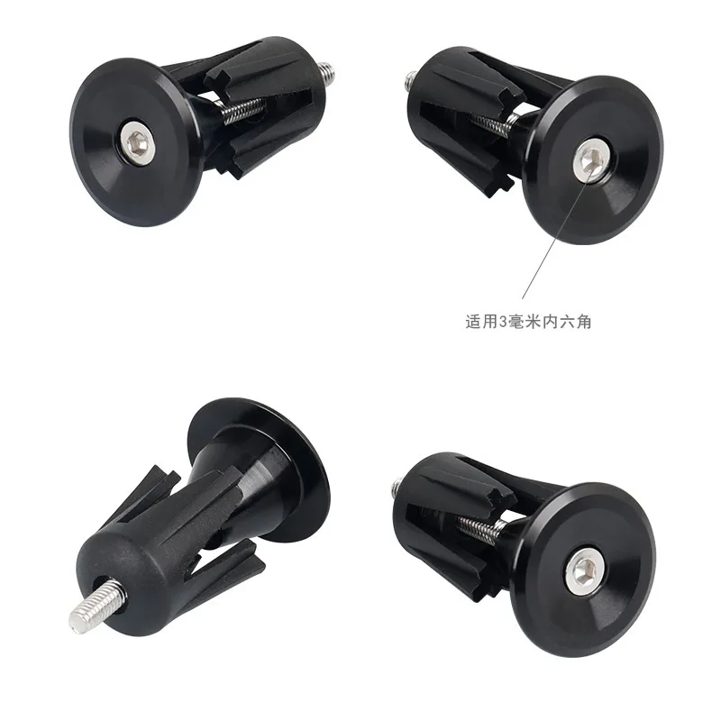 2PCS Bike Handlebar Plugs Bicycle Grips Aluminum Alloy Bike Handlebar End Lock-On Plugs Bar Grips Caps Covers Bicycle Accesorios