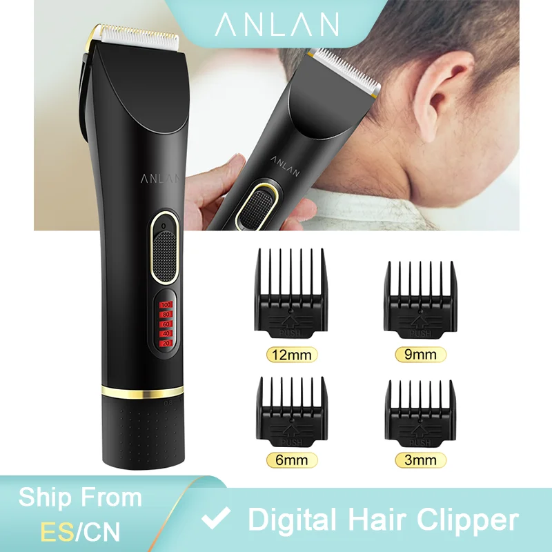 Hair-Trimmer Electric-Hair-Clipper Cordless Professional ANLAN Rechargeable Barber USB