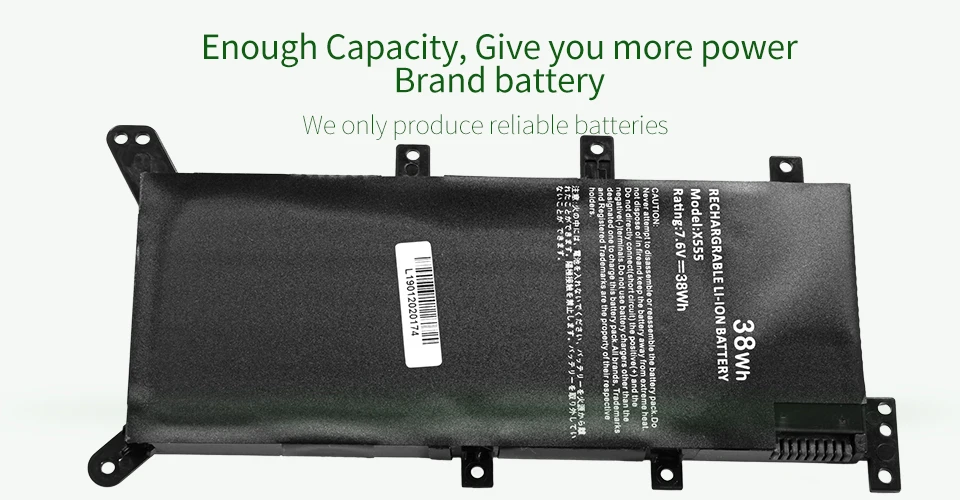 7,6 V 38WH golooloo C21N1347 Аккумулятор для ноутбука ASUS X554L X555 X555L X555LA X555LD X555LN X555MA 2ICP4/63/134 C21N13
