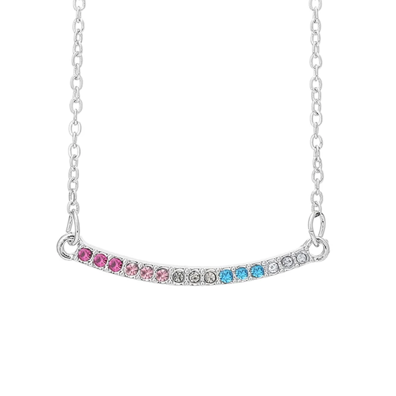 

BAOPON Special Offer Rainbow Of Love Pendant Fine Necklaces for Women Wedding Anniversary Fashion Jewelry Gift Choker