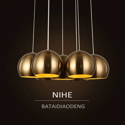 Скандинавские винтажные креативные подвесные светильники для столовой Кофейня