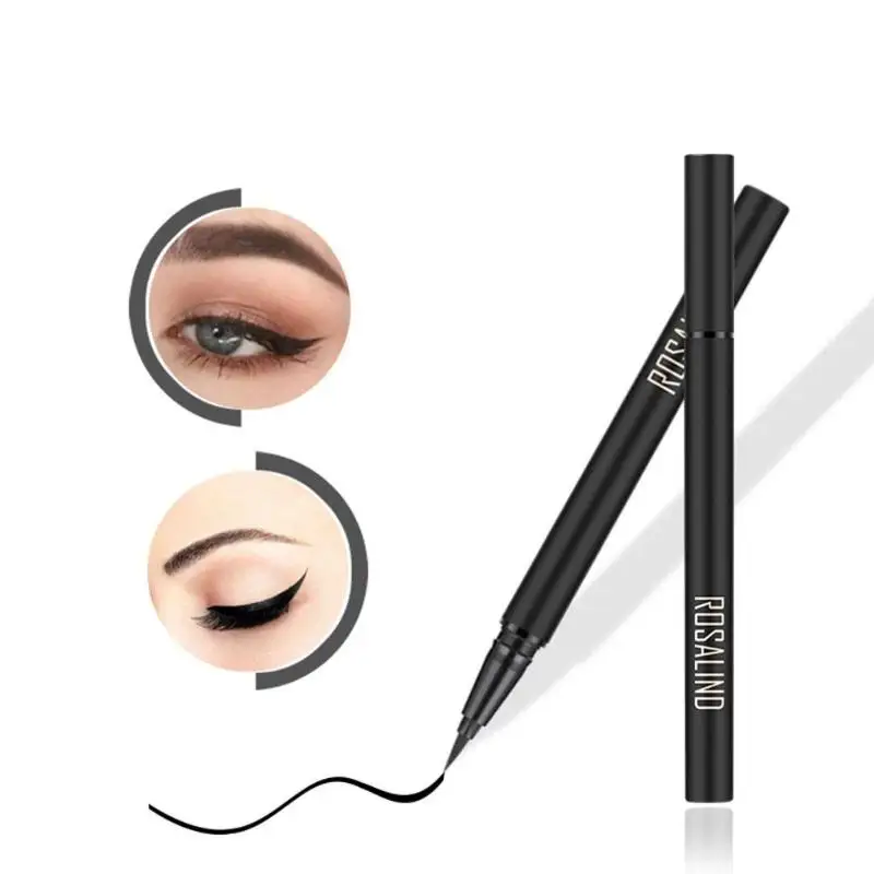 Eyeliner Stamp Makeup Black Waterproof Glitter Beginner Cosmetics Shiny Pen