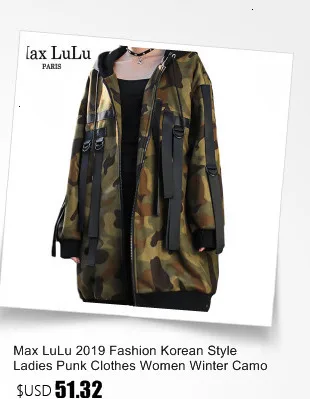 Max LuLu модные корейские женские зимние куртки Готическая кружевная одежда женские теплые длинные стеганые пальто повседневные Утепленные зимние парки
