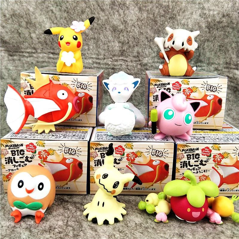 Pokemon Anime Blind Box Shutter Box Japanese Style Hawaiian Pikachu Pokemon 8 Styles Anime Toys Characters Surprise Gift Blind Box Aliexpress