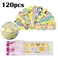 50-120 шт Медицинский пластырь, водонепроницаемые клейкие повязки, милые пылезащитные дышащие повязки, медицинский клей для детей