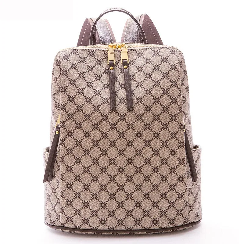 khaki Pink Sugao women backpacks genuine leather backpacks for women designer lap top backpack fashion shoulder bag school book bag - Цвет: khaki