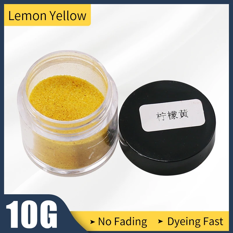 Fabric Dye Pigment Lemon Yellow 10g for Clothes Feather Bamboo eggs and Fix Faded Acryli | Дом и сад