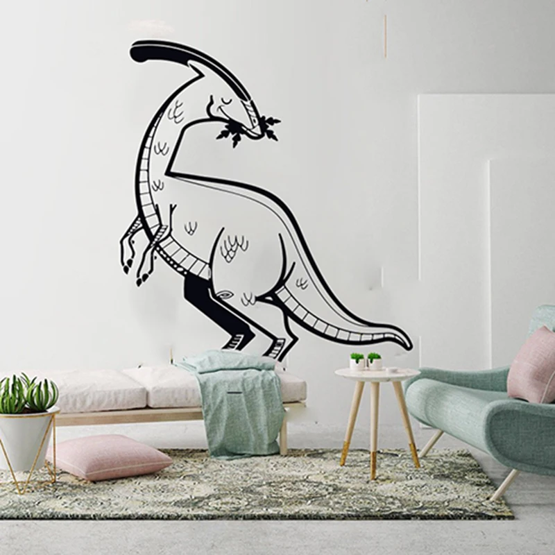 Triceratops Wall Sticker Jurassic Dinosaur Wall Decal Kids Bedroom Home Decor 