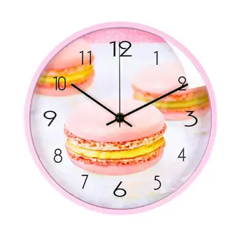 

Hamburg Wall Clock Lime Modern Kitchen Clock Watch Home Decor Living Room Clock Dessert Wall Art Timepieces Quartz Clock G033