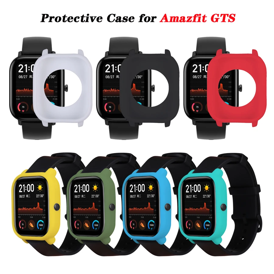 Защитный чехол для Xiaomi Amazfit GTS Watch мягкий силиконовый защитная рамка