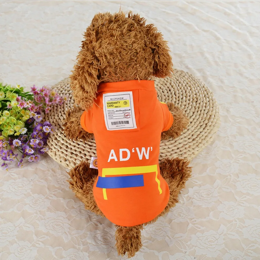 Одежда для собак с принтом, бренд Pet Tide, свитер с капюшоном, теплая куртка для собак и кошек, стильный свитер, осенняя и зимняя одежда для домашних животных@ C