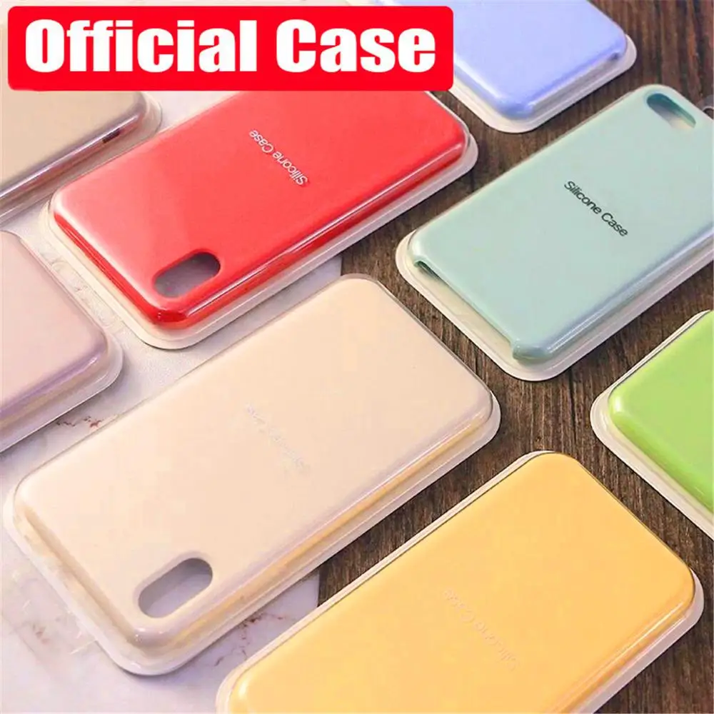 

Official original silicone case for iphone Xs max XR X 7 8 6 6S Plus XS X Luxury with logo case for iPhone 11 Pro Max LOGO cases