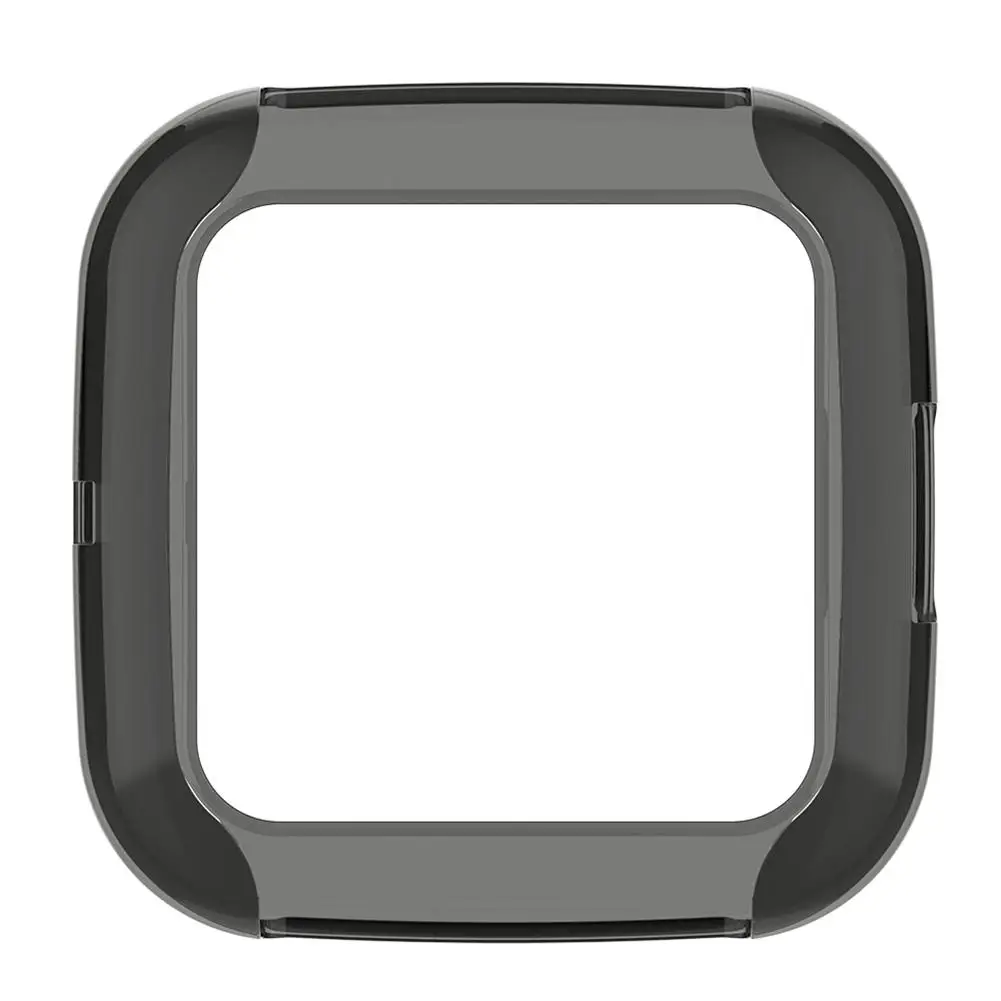 Black Защитный чехол для Fitbit Versa 2, сменный цветной, мягкий, из ТПУ, защитный чехол, чехол-рамка для Fitbit Versa 2 смарт-браслет - Цвет: Black