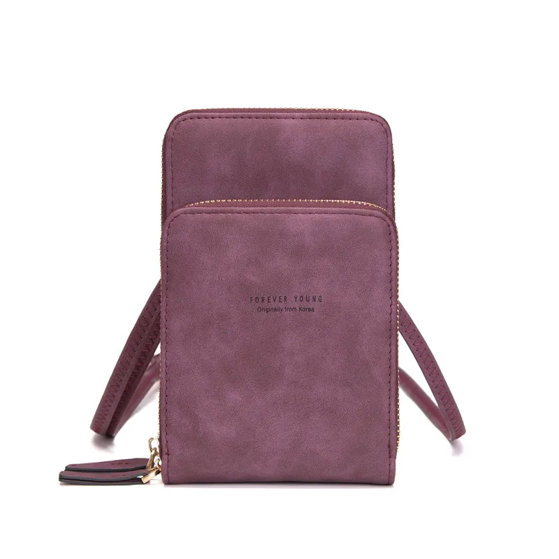Новое поступление красочный сотовый телефон сумка маленькая летняя сумка на плечо для женщин Мода повседневное использование держатель для карт - Цвет: A-purple