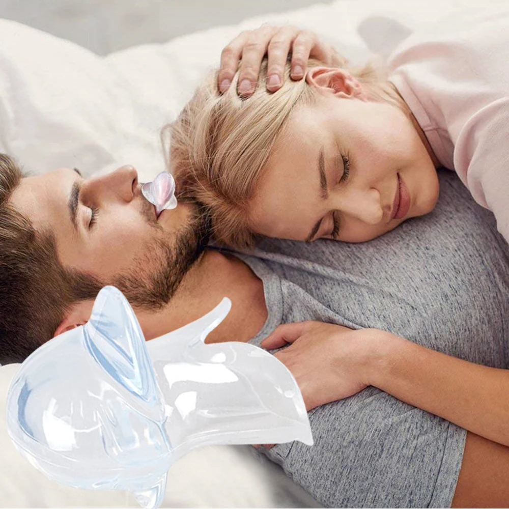 1pcs/1box Silicone Anti Snoring Tongue Retaining Device Sleep Better Breathing Night Guard Aid Health Care  Anti-snore Solution 2