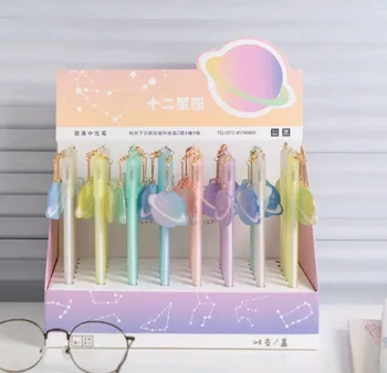 

48 pcs Kawaii Gel Pens Constellation black color gift gel-ink pens pens for writing Cute stationery office school supplies