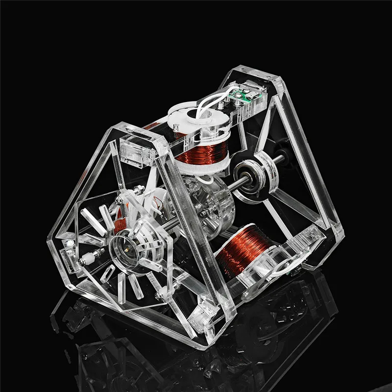 

Assembly 3 Coil Hall Motor Fan High-Speed Magnetic Levitation Motor Brushless Motor Model S-30 Toys Educational Equiment