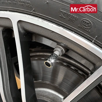 

Carbon fiber Protective cap for car tire valve cap For Porsche macan Cayenne Panamera 718 CarModification decoration Accessories