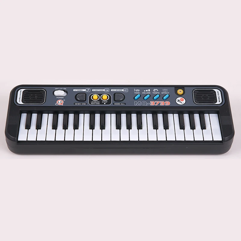 Многофункциональное мини-электронное пианино с микрофоном Abs детская портативная 37 клавишная цифровая музыкальная клавиатура electone подарок